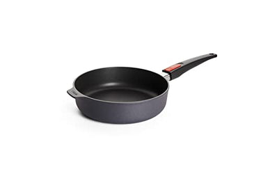 Woll Diamond Lite Hochrandpfanne, Ø 24 cm, 7 cm hoch, mit abnehmbarem Stiel - Geeignet für Ceran, Gas, Elektro, Halogen - nicht induktionsgeeignet, Aluminiumguss, Antihaft-Versiegelung, backofenfest im Sale